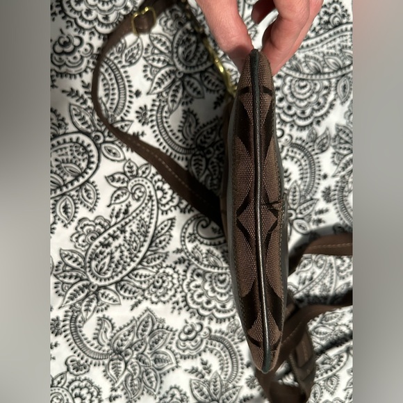 COACH Signature Swingpack Crossbody Bag Monogram Jacquard Leather Shoulder Bag - Picture 7 of 14